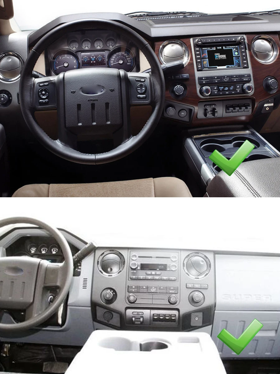 8 + 256G Radio Mobil For Ford F250 F350 2009-2014 GPS Navigation Otomatis Audio Multimedia Penerima Carplay Player Stereo Kepala