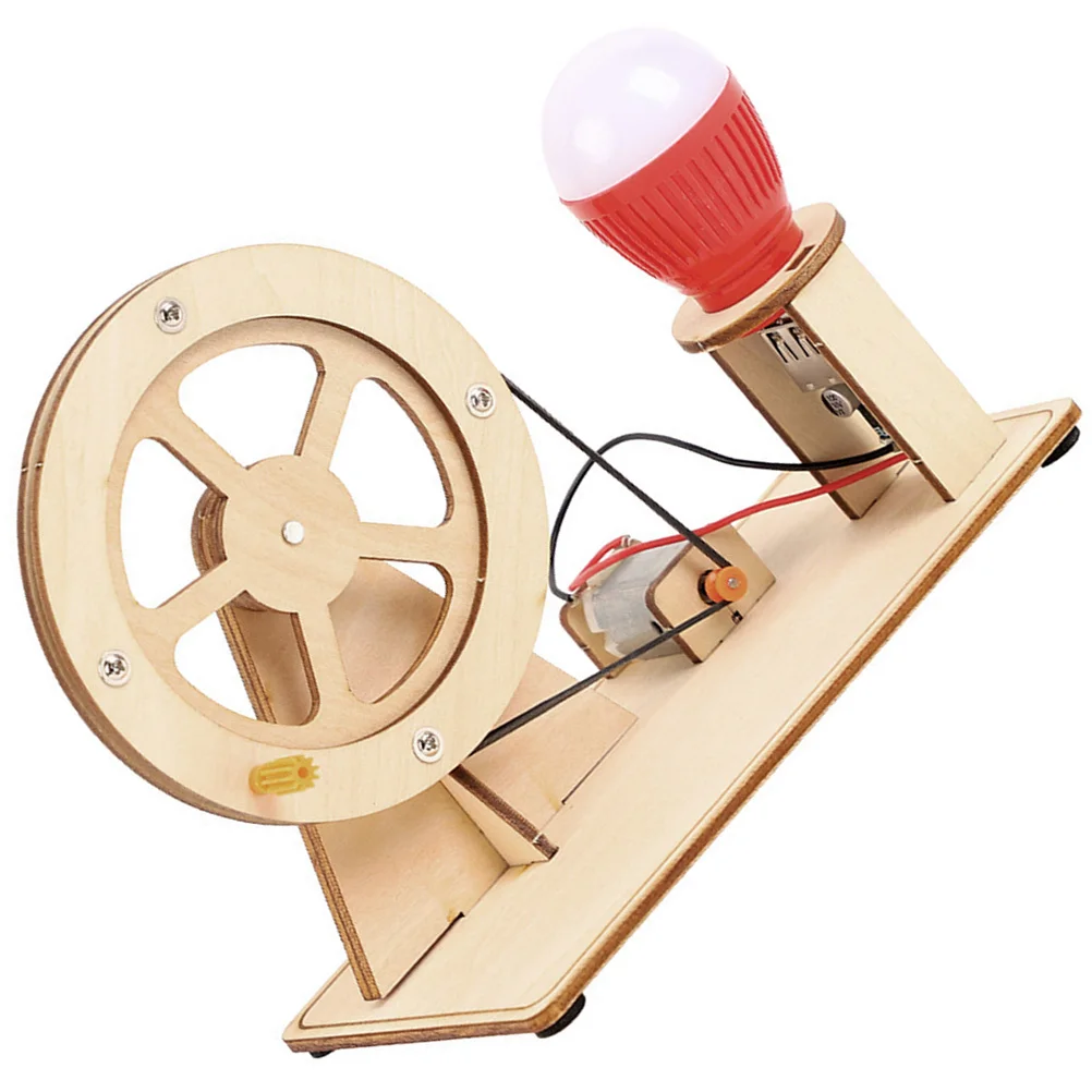 1 Set Hand Crank Generator Kit Eenvoudige montage voor Handheld Crank Generator Kids Diy Elektrische Building Stem Onderwijs Wetenschap