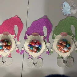 Valentine Christmas Halloween Gnome Heart Birthday Gift Candy dome holder Tag Cutting Die for Christmas Card Gift Dec
