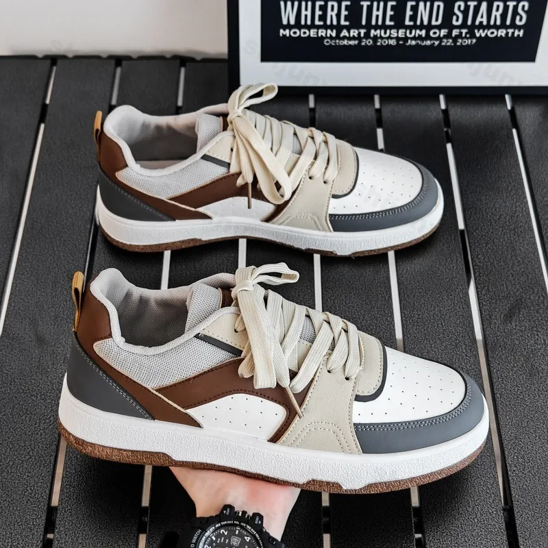 

Мужская обувь, модные дышащие кроссовки, спортивная обувь на толстой подошве, мужская весенне-осенняя повседневная обувь для скейтборда, Zapatillas De Deporte