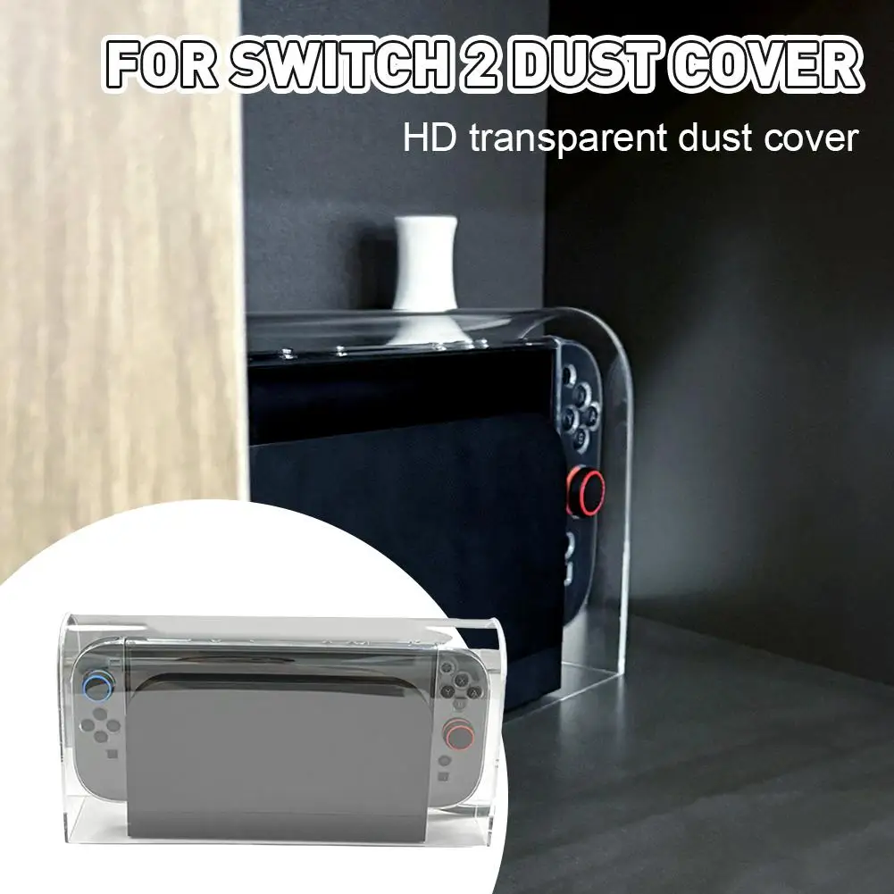For Nintendo 2 Transparent Acrylic Dust Cover Anti Acrylic Covers Waterproof Guard Cover Hard Scratch Dust Accessori G1F5