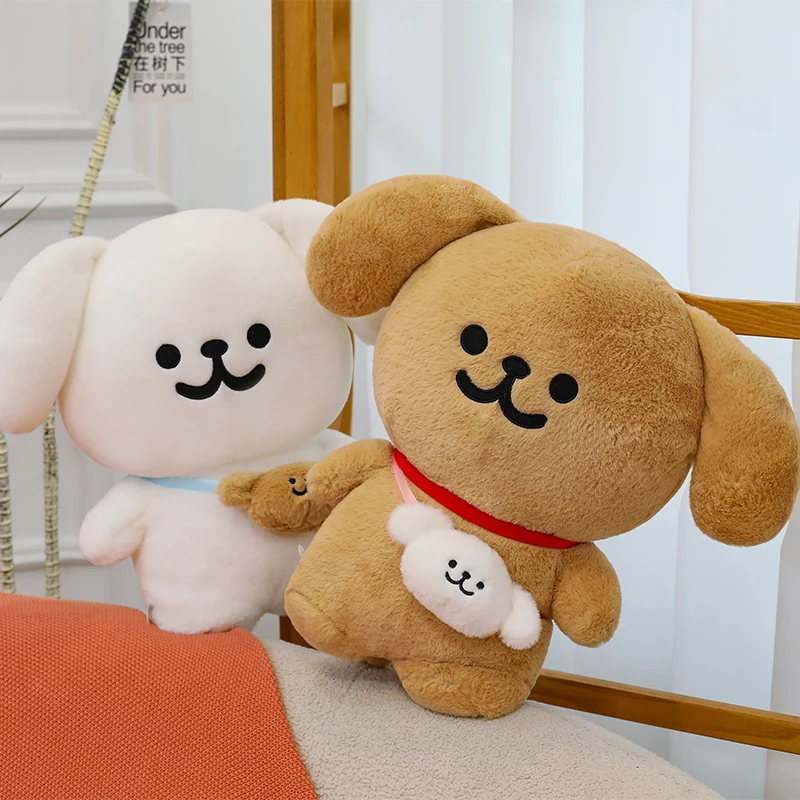 귀여운 핫 말티즈 백팩 만화 애니메이션 플러시 인형 귀여운 방 장식 플러시 베개 장식 어린이 선물