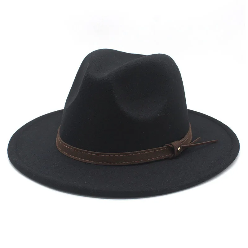 

Fedora Fedora Hat For Men And Women, British-style Jazz Hat, Ethnic Felt Hat, Wide-brimmed Vintage Gentleman's Hat