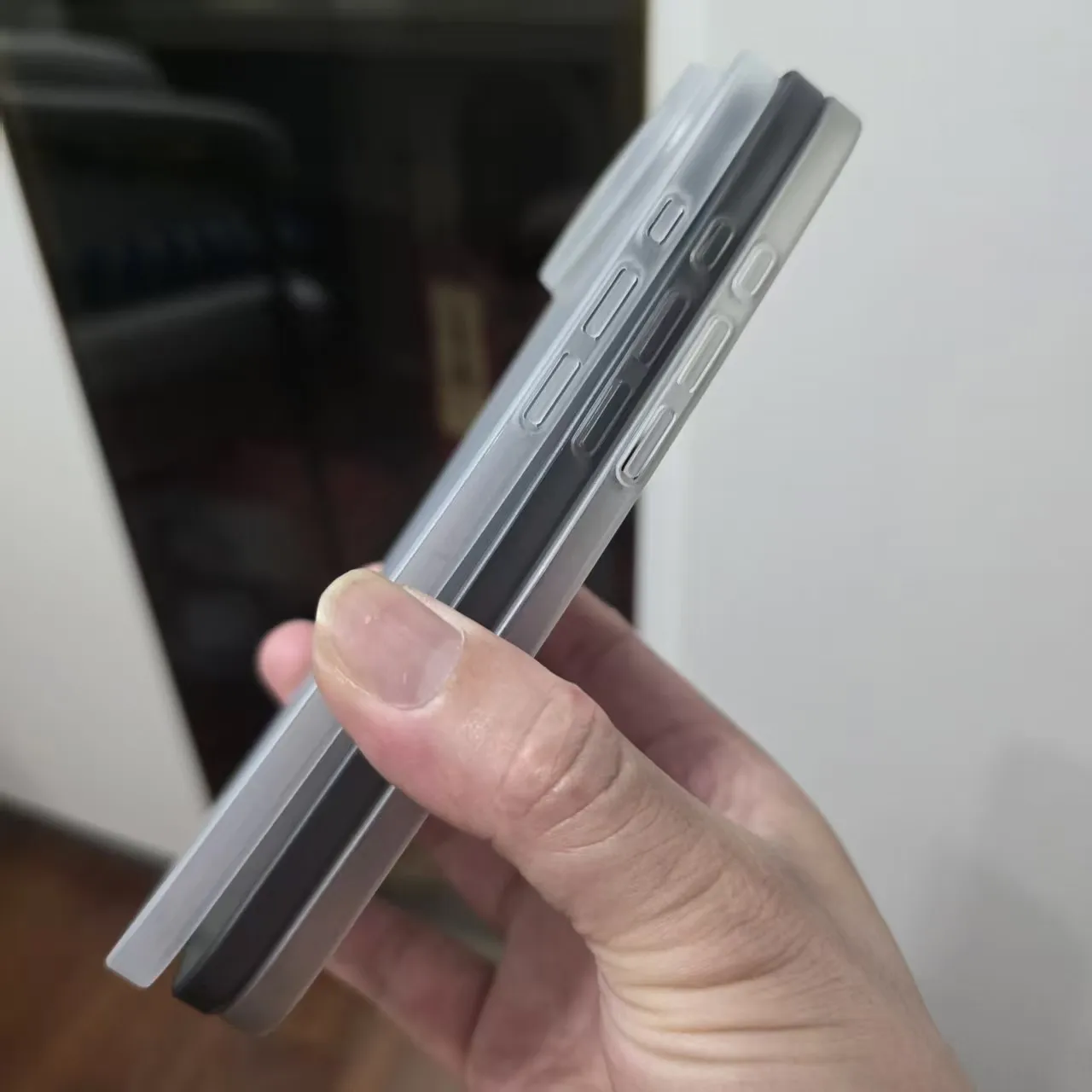 Luxuriöse Ultradünne PP-Hartschale für iPhone Air 17 Air 17 Pro Max Transparente Durchsichtige Sturzsichere Schlanke Objektivschutz-Hülle – Detail 3