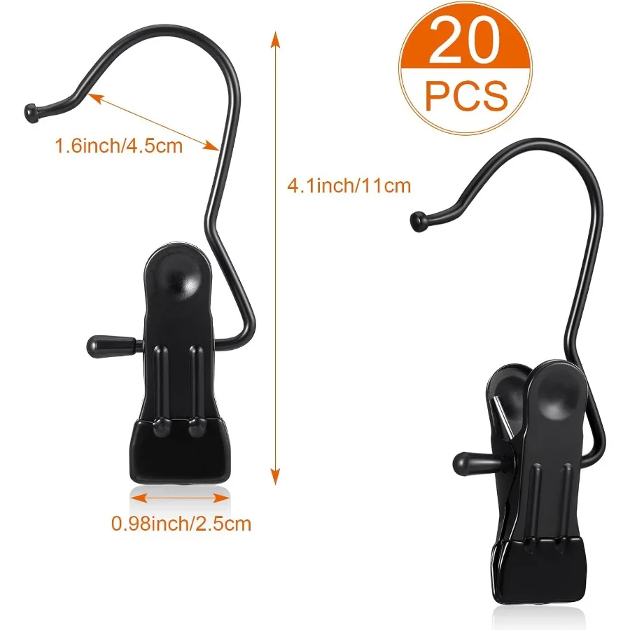 BOOT Hanger คลิปสําหรับตู้เสื้อผ้าซักรีดตะขอแขวน Heavy Duty คลิป BOOT แบบพกพาตะขอเดี่ยวประหยัดพื้นที่สําหรับกางเกง Je