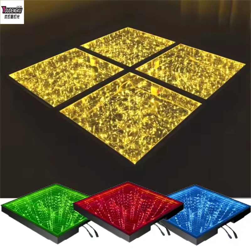 20 pieces 50cmx50cm Yellow Star indoor Led Dance Floor Dj Lighting