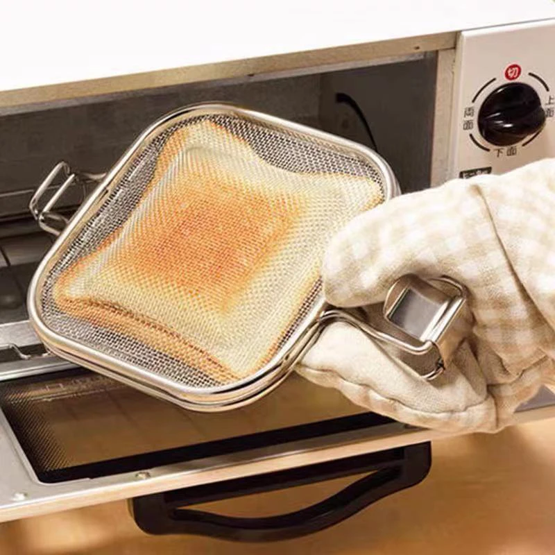 Stainless Steel Sandwich Maker Baking Mold Bread toaster Breakfast Machine Bread Cake Tool