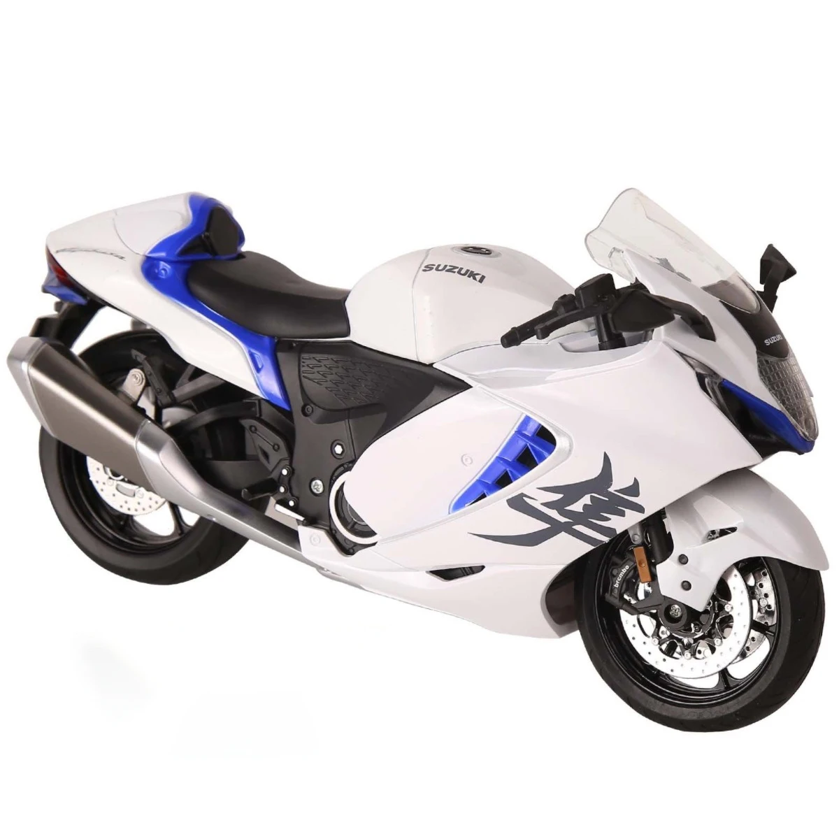 1:9 Suzuki Hayabusa GSX-1300R GSX-1000R H2R Alloy Motorcycle Model Shock Absorbers Sound and Light Collection Toy Car Kid Gift