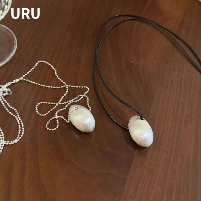 

Modern Jewelry metal oval necklace Simply Design Vintage Temperament For Women Wedding Gifts 2025 Trend New Accessories