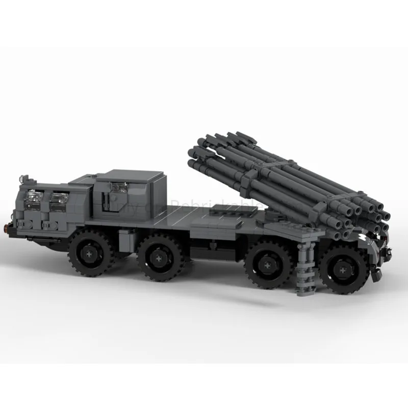 

MOC-231248 New City Cargo Rocket Launcher Truck Building Block Model 1074 Parts MOC Boys Children's Birthday Toy Gift