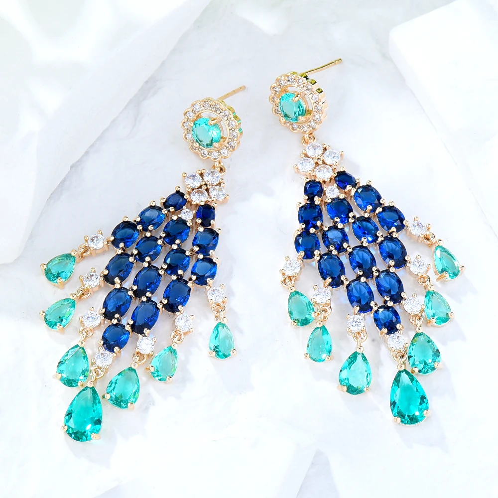 

Missvikki Trendy Summer Original Ins Style Luxury Long Earrings for Women Girl Daily High Quality Dubai Korean Accessories