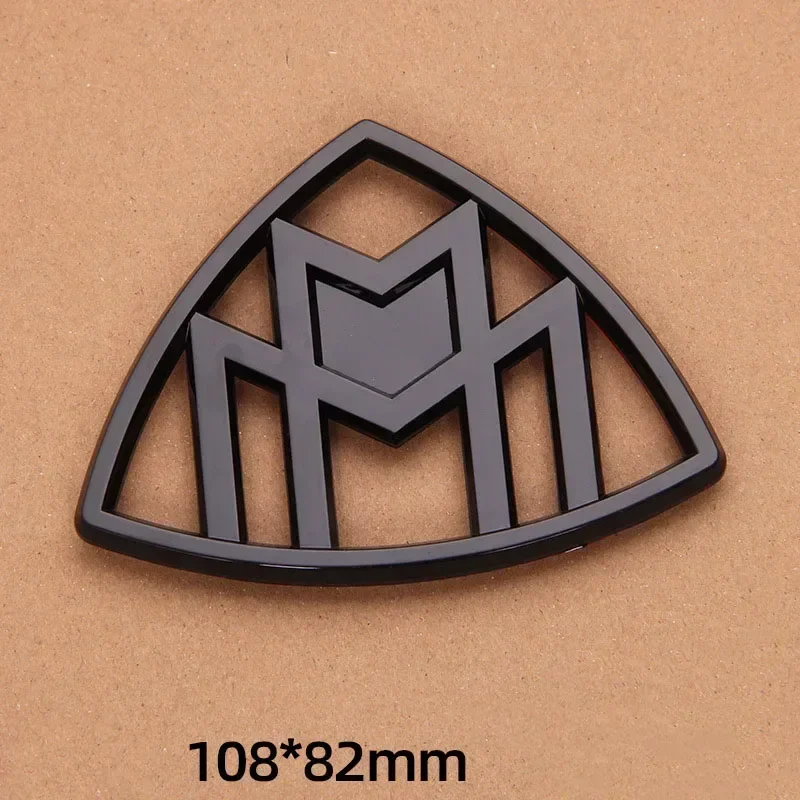 ABS Car Emblem for Mercedes Benz Maybach S400 S500 S600 C-pillar Side Rear Triangle Trunk Badge Logo Sticker Chrome Glossy Black