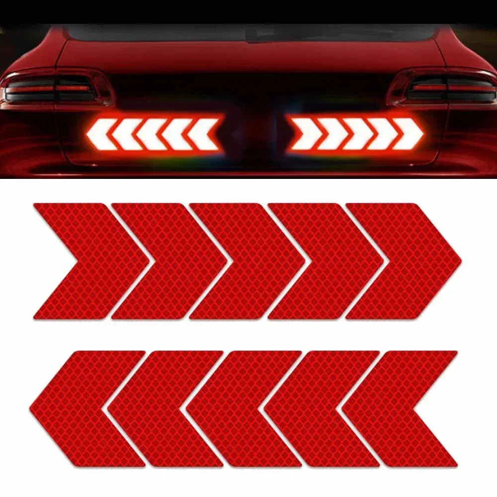 Reflective Tape Waterproof Self Adhesive Conspicuity Safety Caution Reflector Stickers Outdoor For Trucks For Cars Bikes