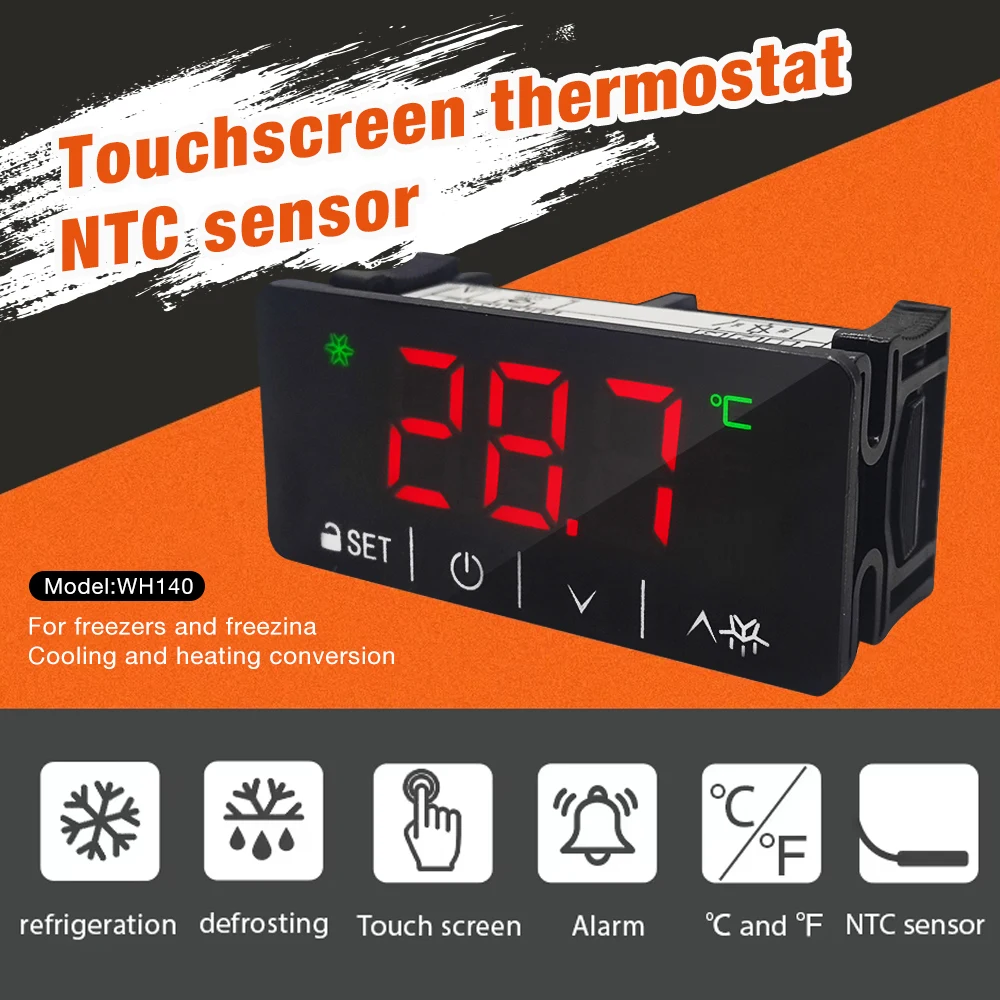 Wholesale Price Digital Thermostat Touch Screen Temperature Controller Temperature Regulator NTC Sensor Relay Brewing Incubator