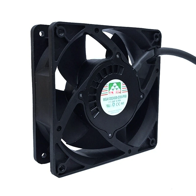 

Y+1 pcs for Yongli MGA12024XB-O38 12038 24V inverter fan ip68 release fan