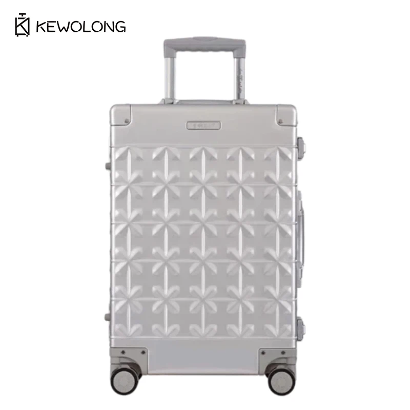 Aluminum Magnesium Alloy Spinner Suitcase, 20/26/29 Inch Carry On Luggage with TSA Lock, Lightweight Hardside Travel Suitcase
