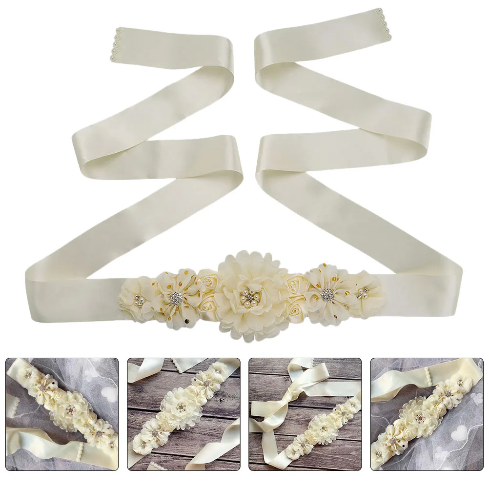 

Rose Belt Decorative Dress Waistband Photo Prop Women's Clothes Accessory Formal Wear
