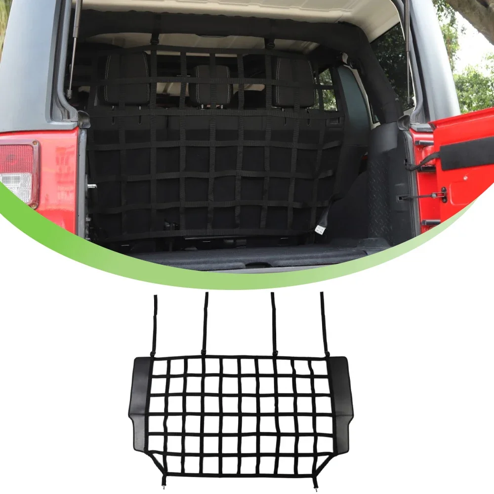 

Car Dog Barrier Protector Divider Pet Net Trunk Safety Mesh for Jeep Wrangler JK JL Gladiator JT 2007-2025 Interior Accessories
