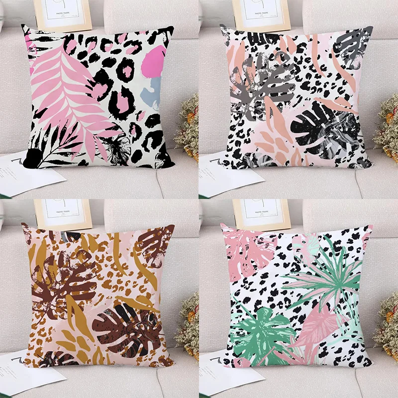 

Abstract Botanical Pattern Decorative Pillowcase Home Decor Cushion Pillowcase Bedding