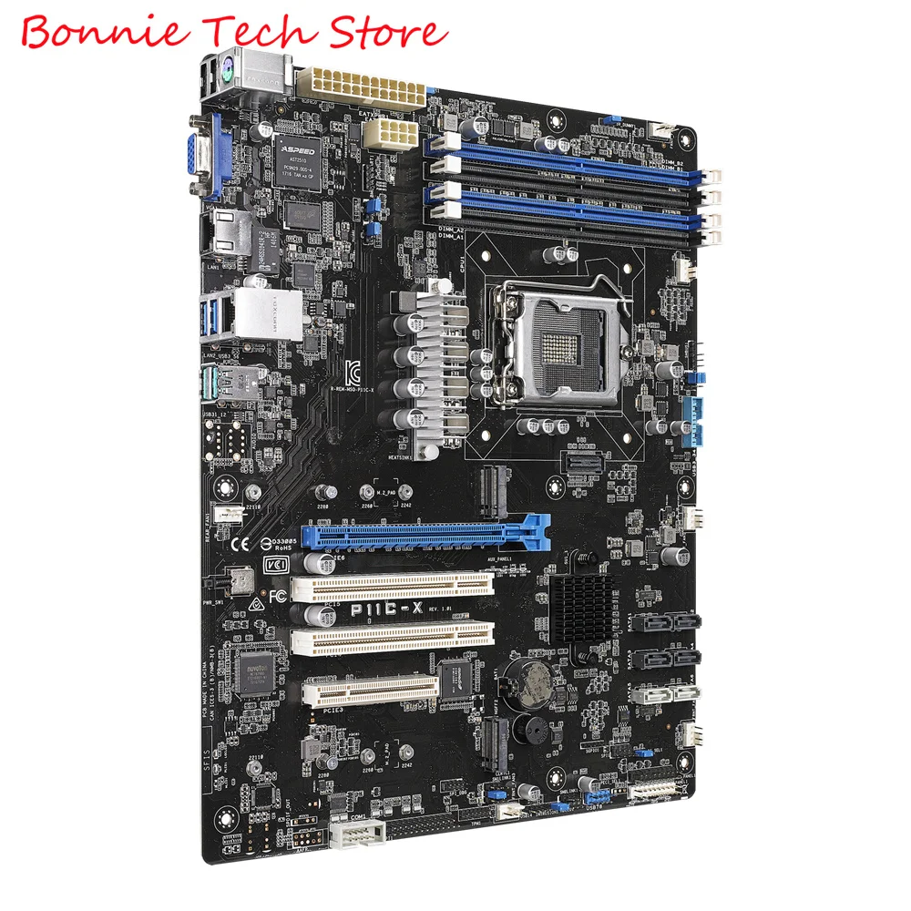 P11C-X , Socket LGA1151 Xeon processor E-2100 E-2200 family ,8th/9th generation Core i3