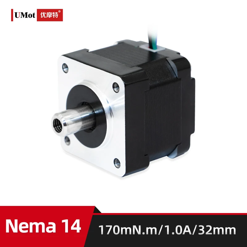 Hybrid Nema 14 Micro Hollow Shaft Stepper Motor With Height 32mm Current 1.0A Holding Torque 170mN.m For Glue Machine