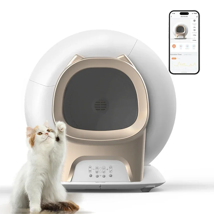 New model Large capacity Automatic Cat li-tter box self-cleaning with WiFi Odor control Infrared sensor sand box Cat li-tter Box