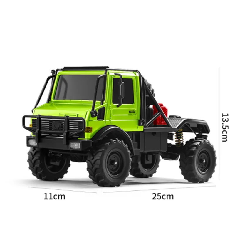 Best-MN333 U4000 1/18 مقياس RC سيارة 4WD تسلق على الطرق الوعرة مركبة معدنية أمامية كهربائية للتحكم عن بعد نموذج سيارة مقلد Lightin