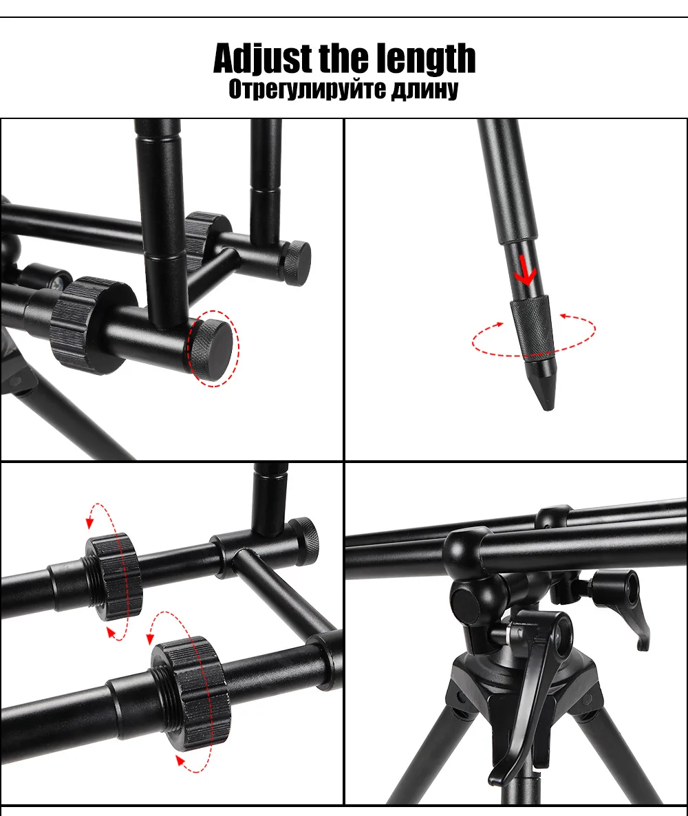 

Регулируемая выдвижная подставка для удочки из алюминиевого сплава, портативный аксессуар для удочки для ловли карпа, новый аксессуар для использования в реке
