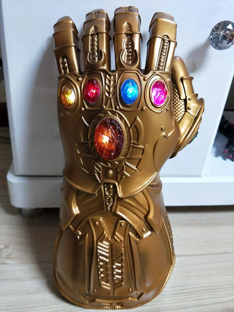 

Thanos Unlimited Gloves, Gemstone Led Light, Wearable Metal Avengers Cosplay Prop, Adult Fan Series
