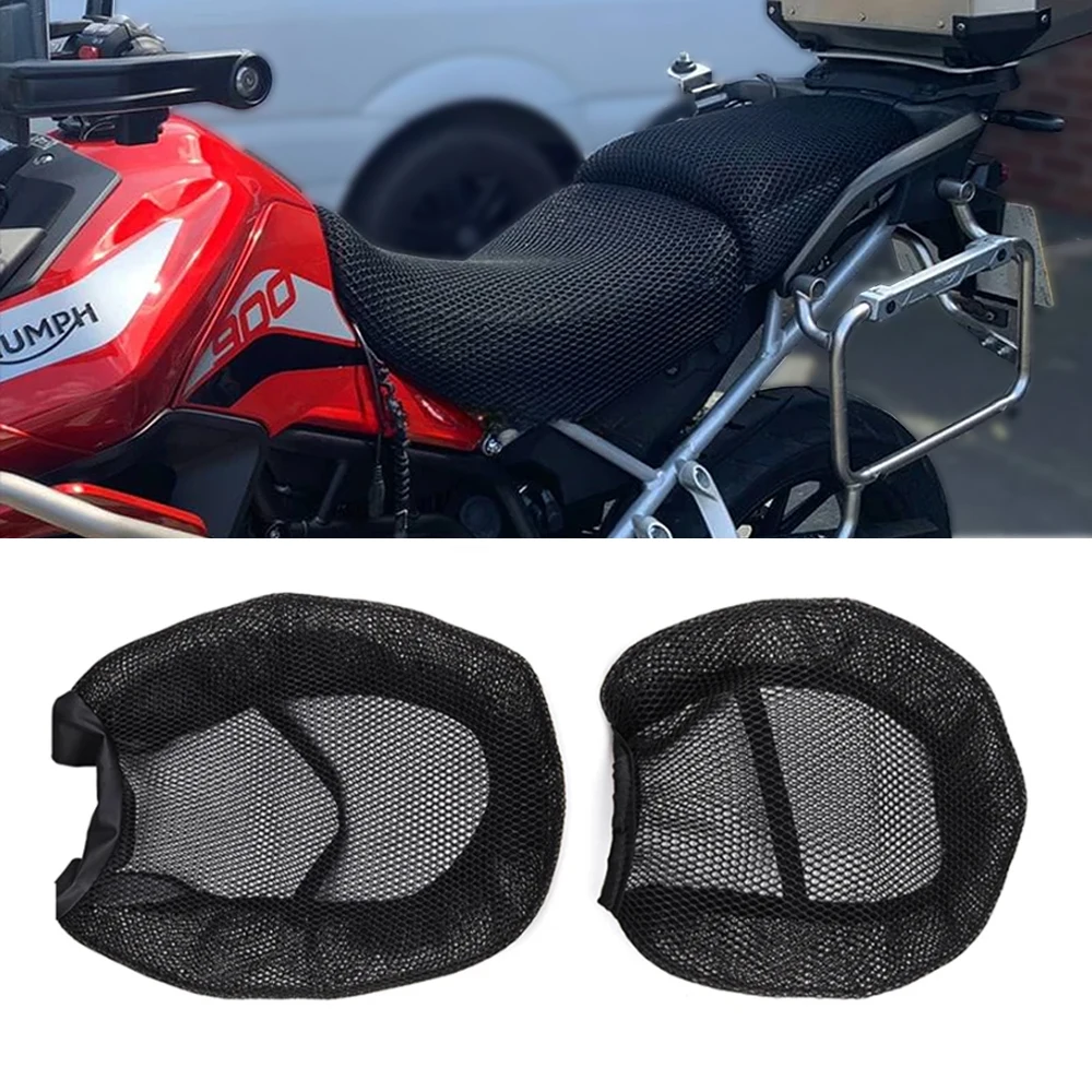 For Tiger 900 Tiger 900GT/Rally Pro 2021-2024 Nylon 3D Fabric Saddle Seat Cover Motorcycle Protection Cushion Seat Cover
