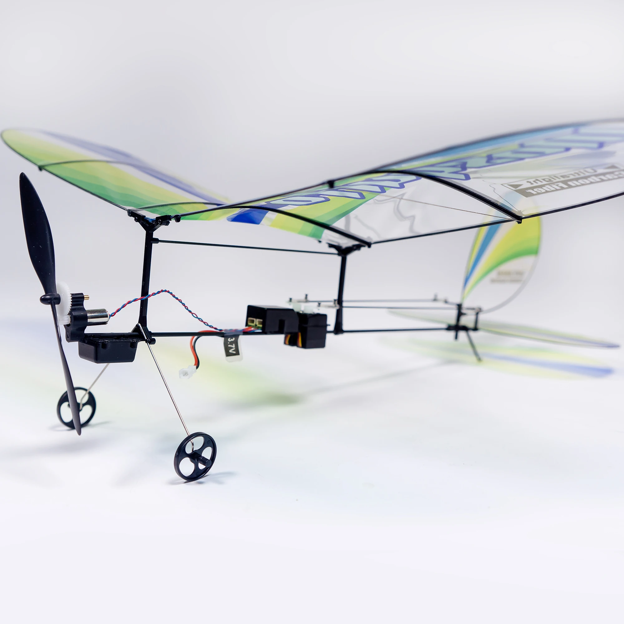 DW Hobby 360mm モスキート ミニ PETフィルム RC航空機 ラジコン飛行機キット 受信機付き 3ch 小型RC飛行機 E43