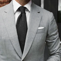 Tailleur Homme Grey Men Suits For Wedding Men Suits For Men Custom Made Men Suits Light Gray Tuxedo Groom Suits Tailor Made Suit