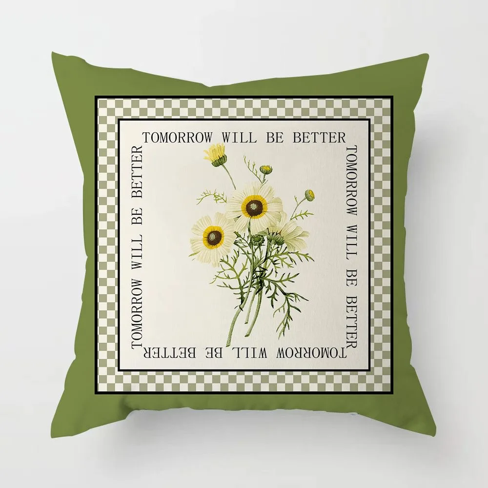 Retro Light Luxury American Pillowcase Living Room Sofa Cushion Cover Bedroom Bed Pillow Cover Square