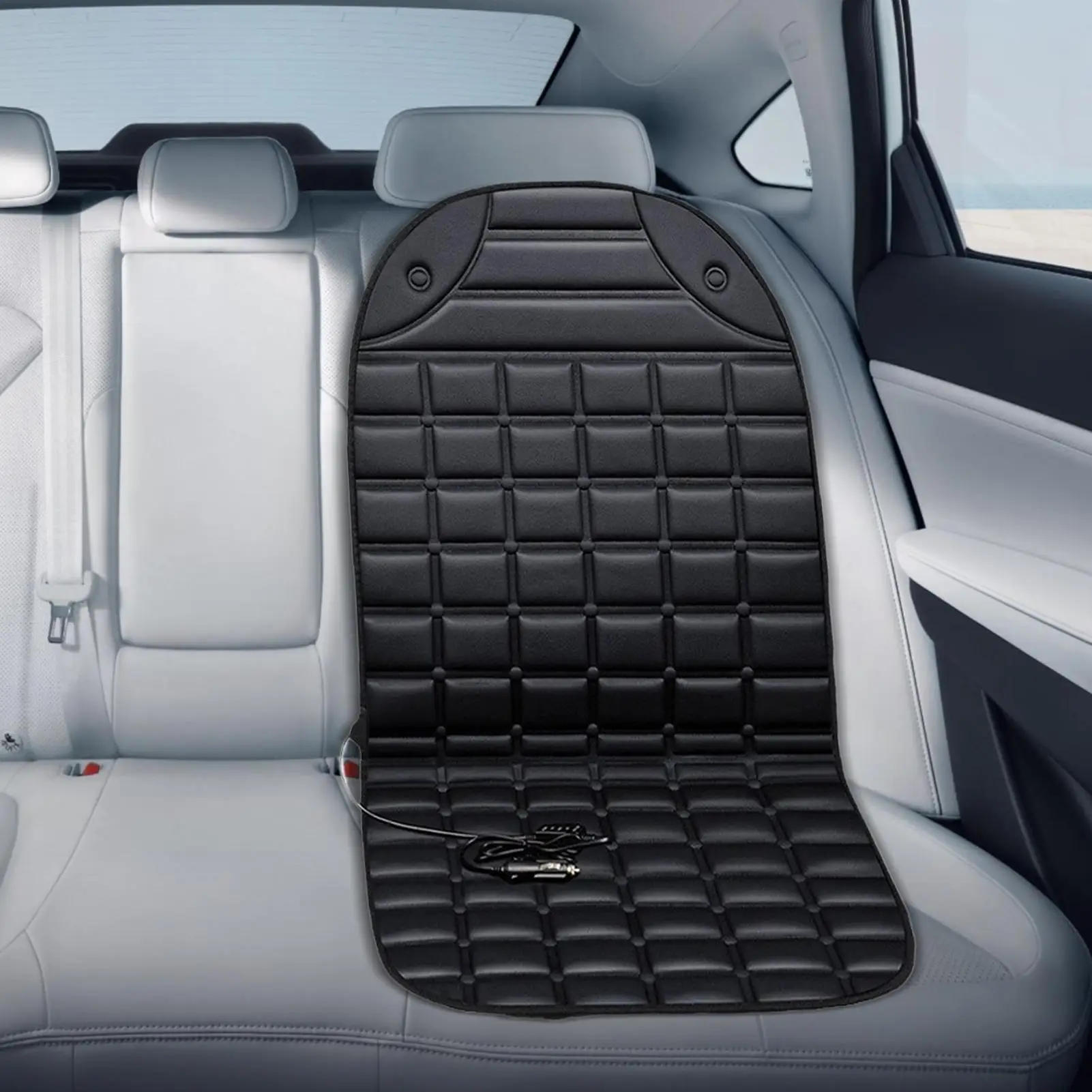 

Car Heated Seat Cover 12V Automotive Warm Supplies Electric Auto Seat Heater For Cars Trucks SUVs RVs Drivers Travelers Winter