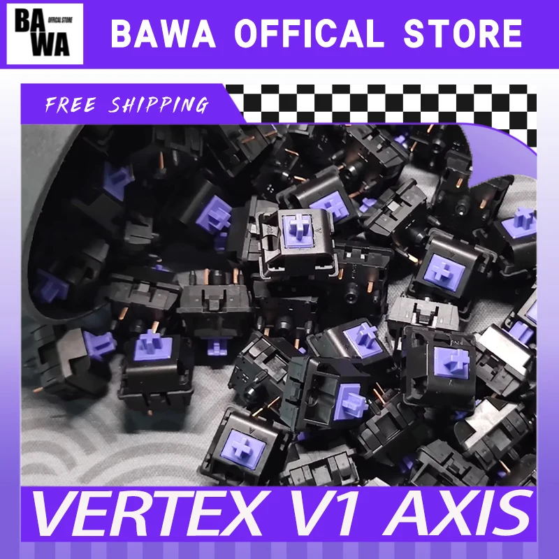 Vertex Studio Linear Switches para teclado mecânico, DIY Fábrica Lubed Jwick, Eixo Presente, 70 90 110 Pcs, V1, Em Stock