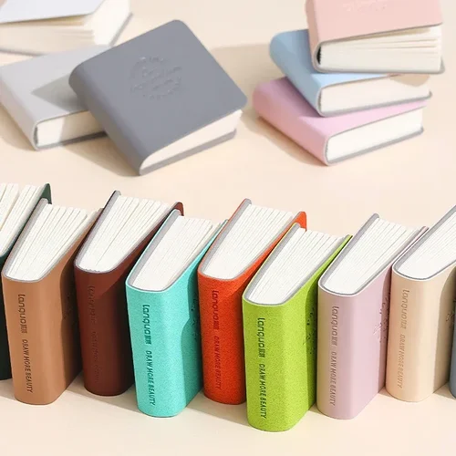 3 unids/pack Mini libro de dibujo cuadrado cuaderno de bocetos de acuarela papel grueso 3 libro pintura papel trabajo relajación arte suministros