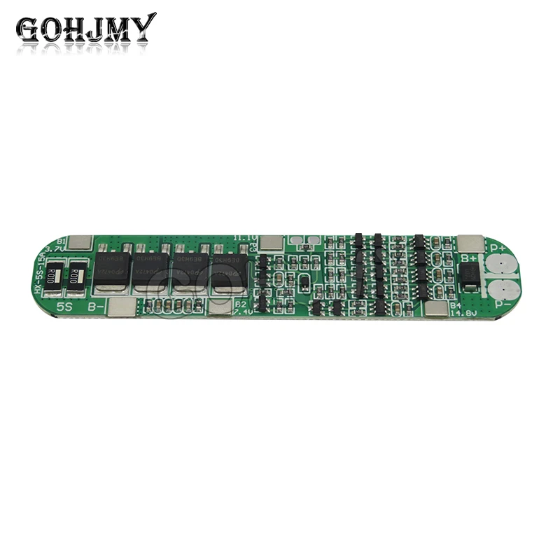 5S 15A Li-ion Lithium Battery 18650 Charger PCB BMS 18.5V Cell Protection Board Integrated Circuits