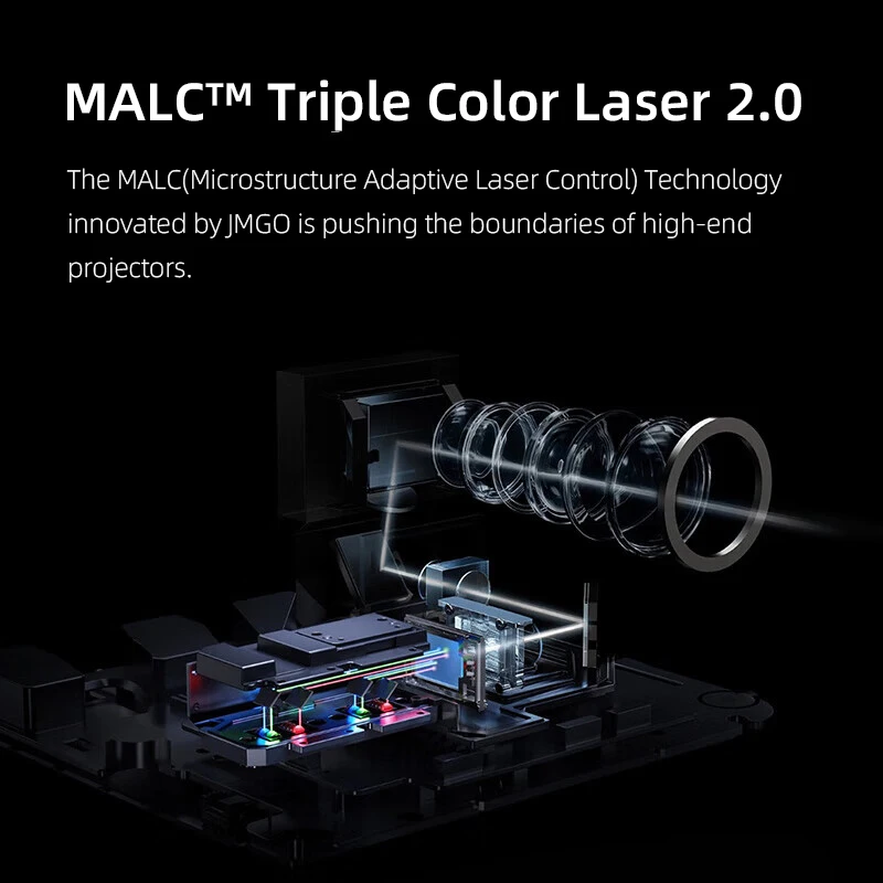 4K UHD USTトリプルカラーレーザープロジェクター 4G+64G 2800 CVIAルーメン ホームオフィス インテリジェントホームシアター向け