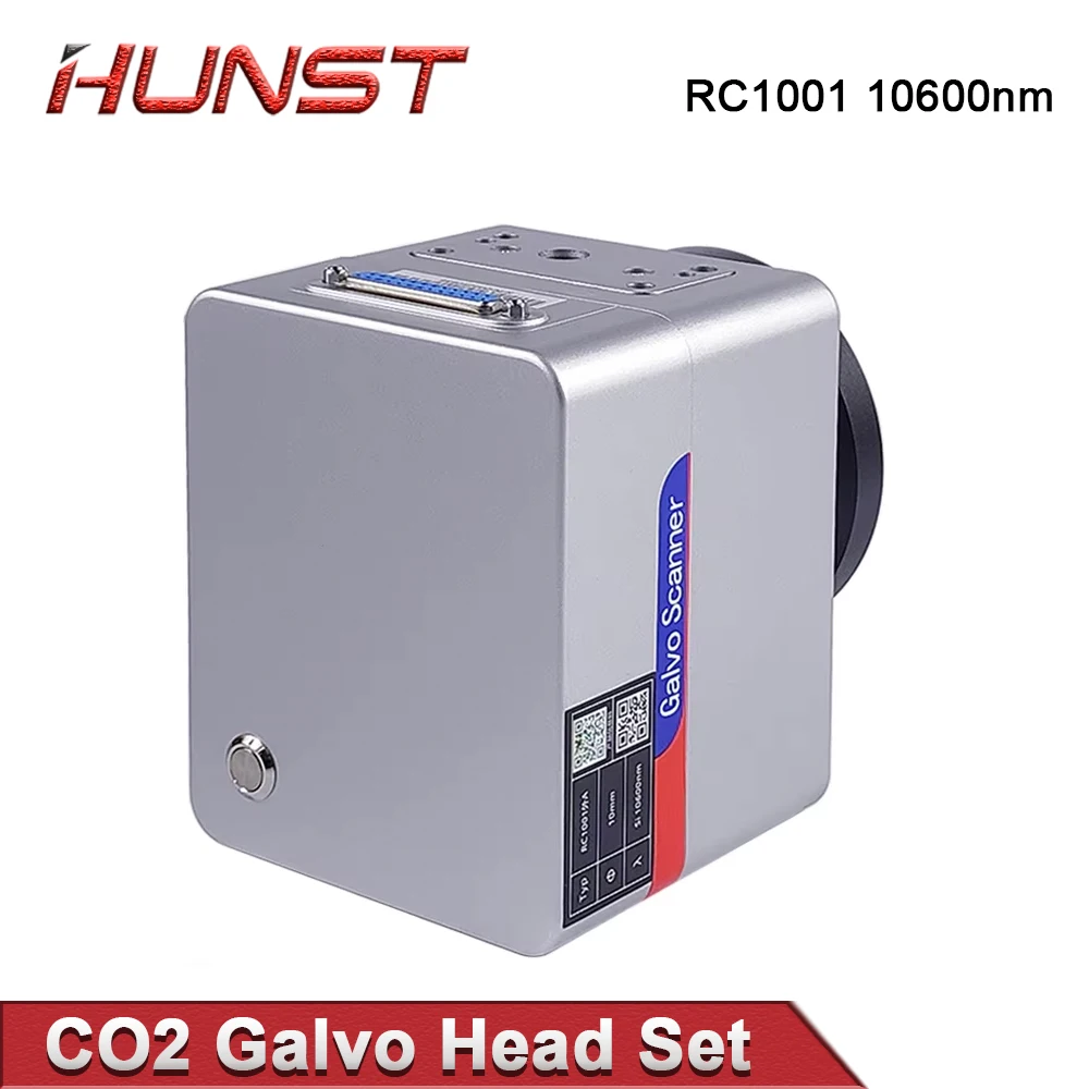 Hunst SINO-GALVO RC1001 CO2 Laser Scan Galvo Head Set 10600nm Aperture 10mm Galvanometer Scanner with Power Supply