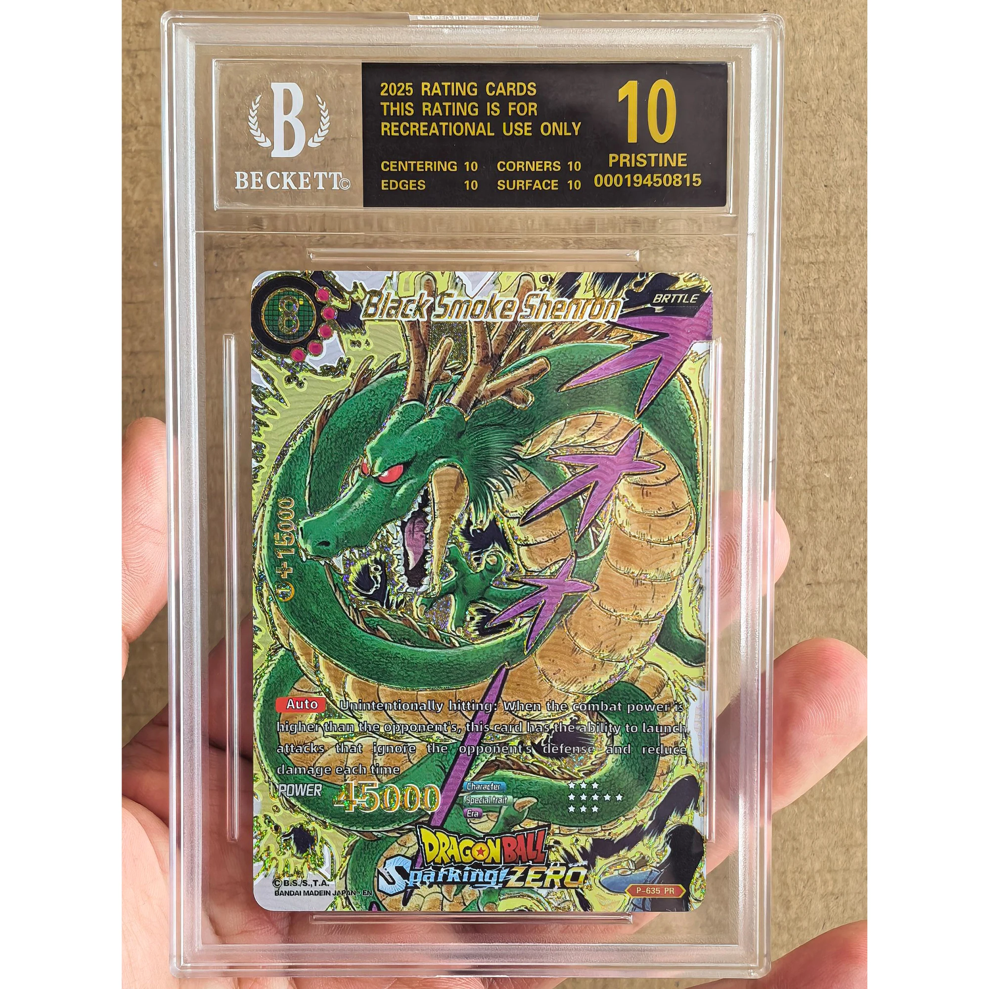Tarjeta Coleccionable de Anime Clásico en Inglés, Rara, de Dragon Ball Super Saiyan Goku Vegeta Shenron, Regalo, Juguete