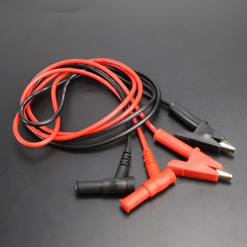 

QY 1 шт. Банановая вилка к зажиму «крокодил» Тестовый провод Зажим «крокодил» Лабораторный тестовый кабель Мультиметр Мягкий кабель Провода для электрических испытаний