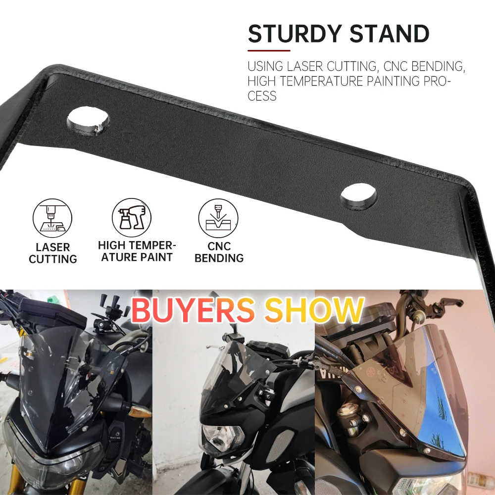 Windshield Windscreen For YAMAHA MT07 FZ07 MT09 FZ09 Motorcycle Accessories Wind Deflectors Parabrisas MT-07 FZ-07 FZ MT 07 09