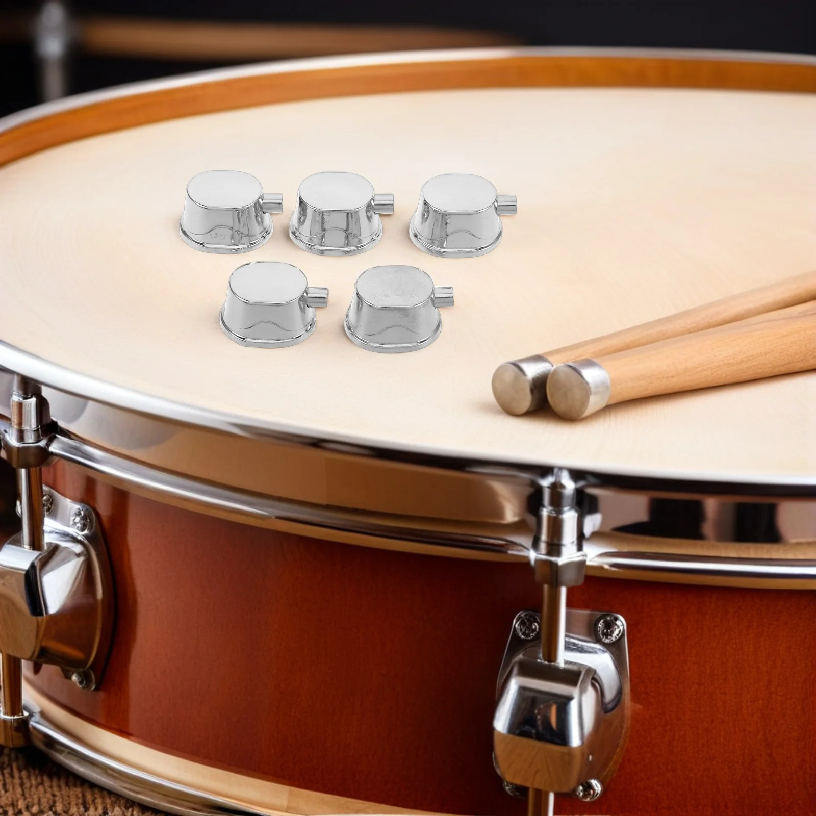 

5Pcs Drum Lugs Metal Electroplated Snare Drum Holder Clamp Replacement Tension Lug Repair Parts Hoop Protector