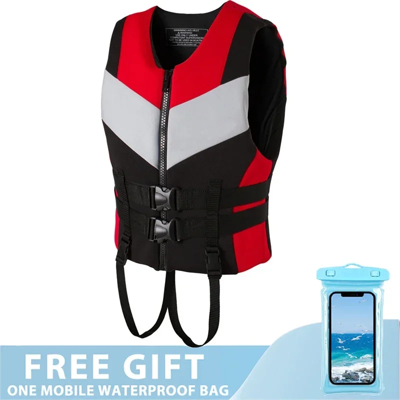 

Безопасный жилет для рыбалки для взрослых, плавание на открытом воздухе, серфинг, плавучий жилет для каяка, водные виды спорта, плавание, неопреновый спасательный жилет