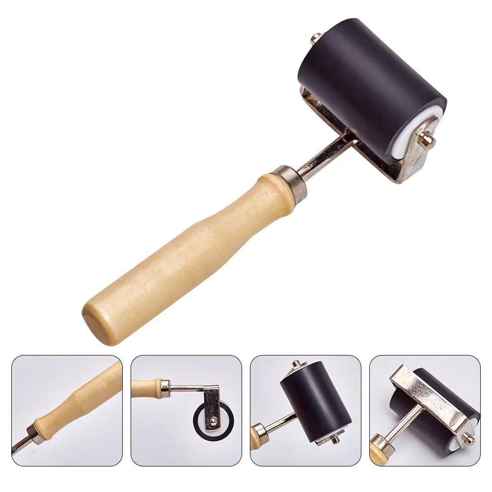 1 pièce, rouleau en argile pour poterie, en bois, alliage et plastique, pour la fabrication artisanale de céramiques, le façonnage de l'argile, facile à nettoyer et à ranger.