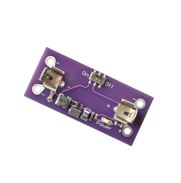 LilyPad Step Up Boost Power Supply Module AAA Battery 1.2 to 5V Converter for Arduino