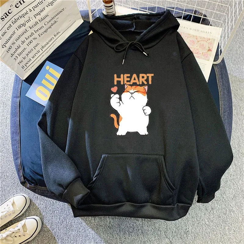 

Hooded hoodie jacket for men and women in spring and autumn thin style with loose oversized American cartoon white top as base s