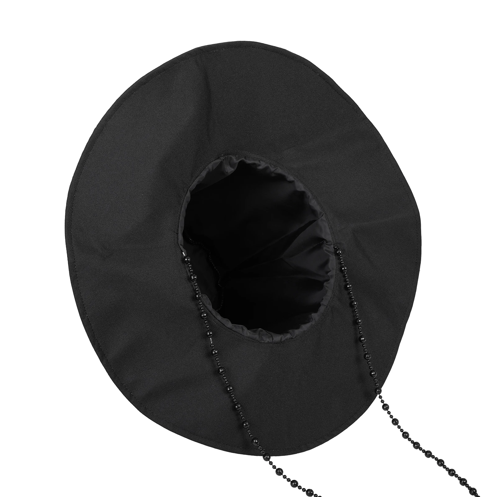 Saja Boys Qinyu Jinu Cosplay Hat Black Bead Chain Hat Cosplay Accessories Halloween Party Props Korean Officials Top Hat