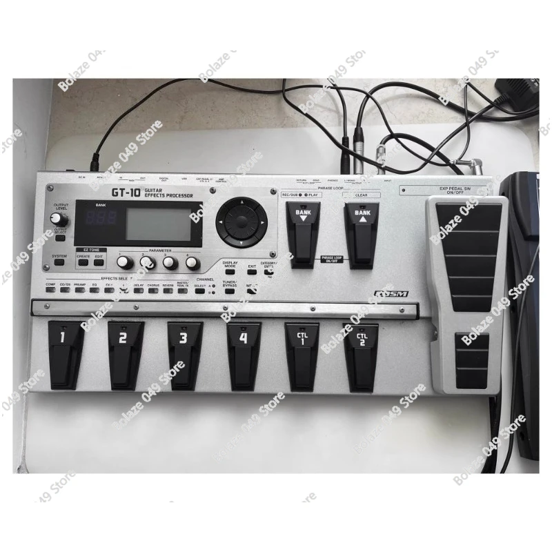 Used 95% GT-10 Amplifier Guitar Effects Processor Multi-Effects Pedal Box with USB 9V Amplifier Connection