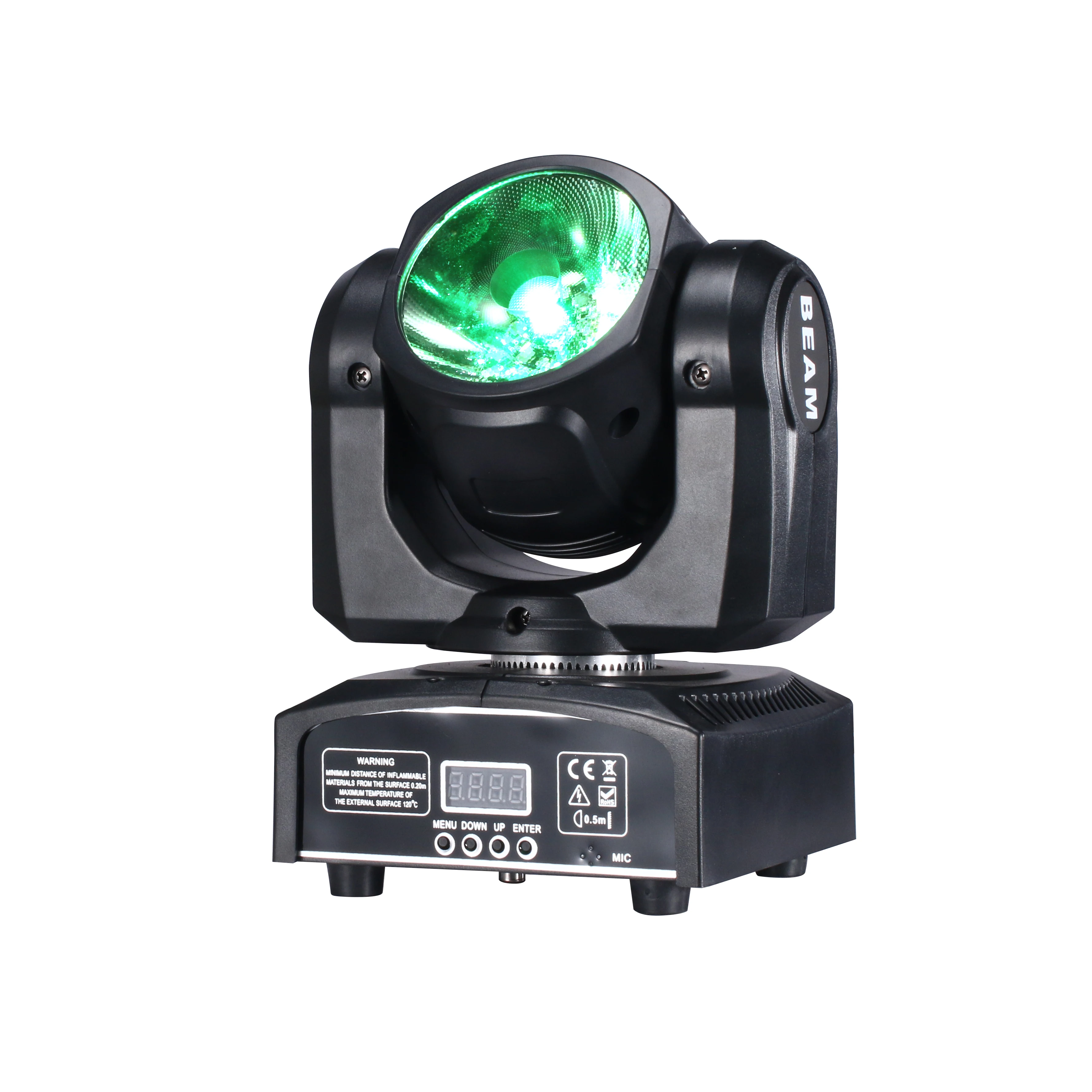 Reflektor LED Beam Spot Moving Head 60W RGBW 4w1 do DJ Disco Bar Party Ślub Oświetlenie Sceniczne